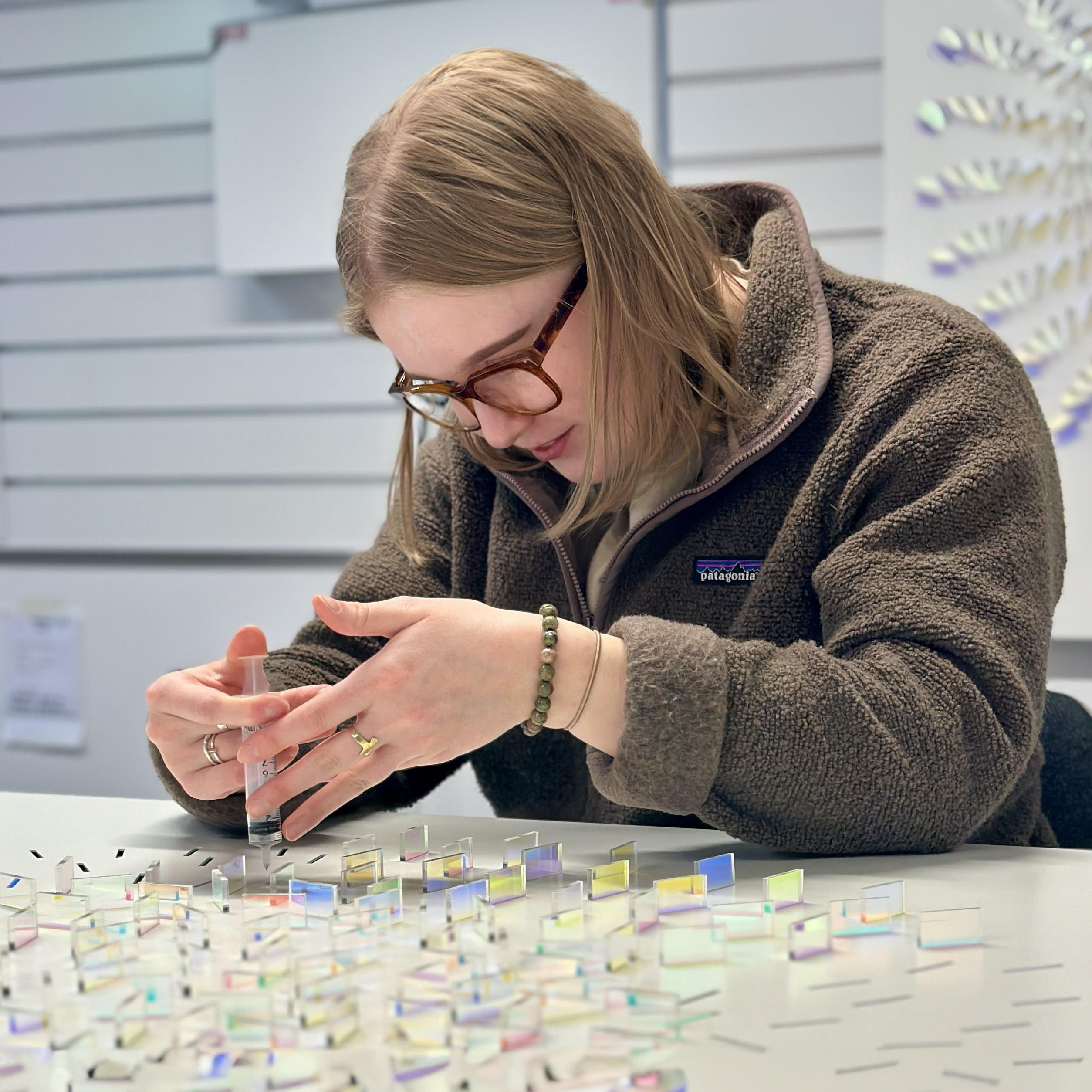 Panel production at the Chris Wood Light studio