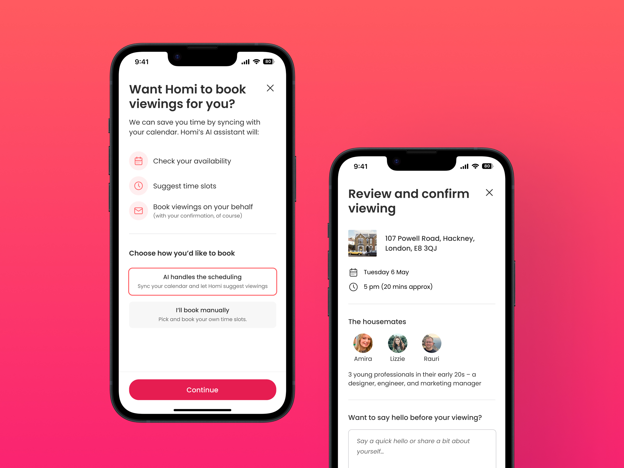 AI-scheduled house viewings