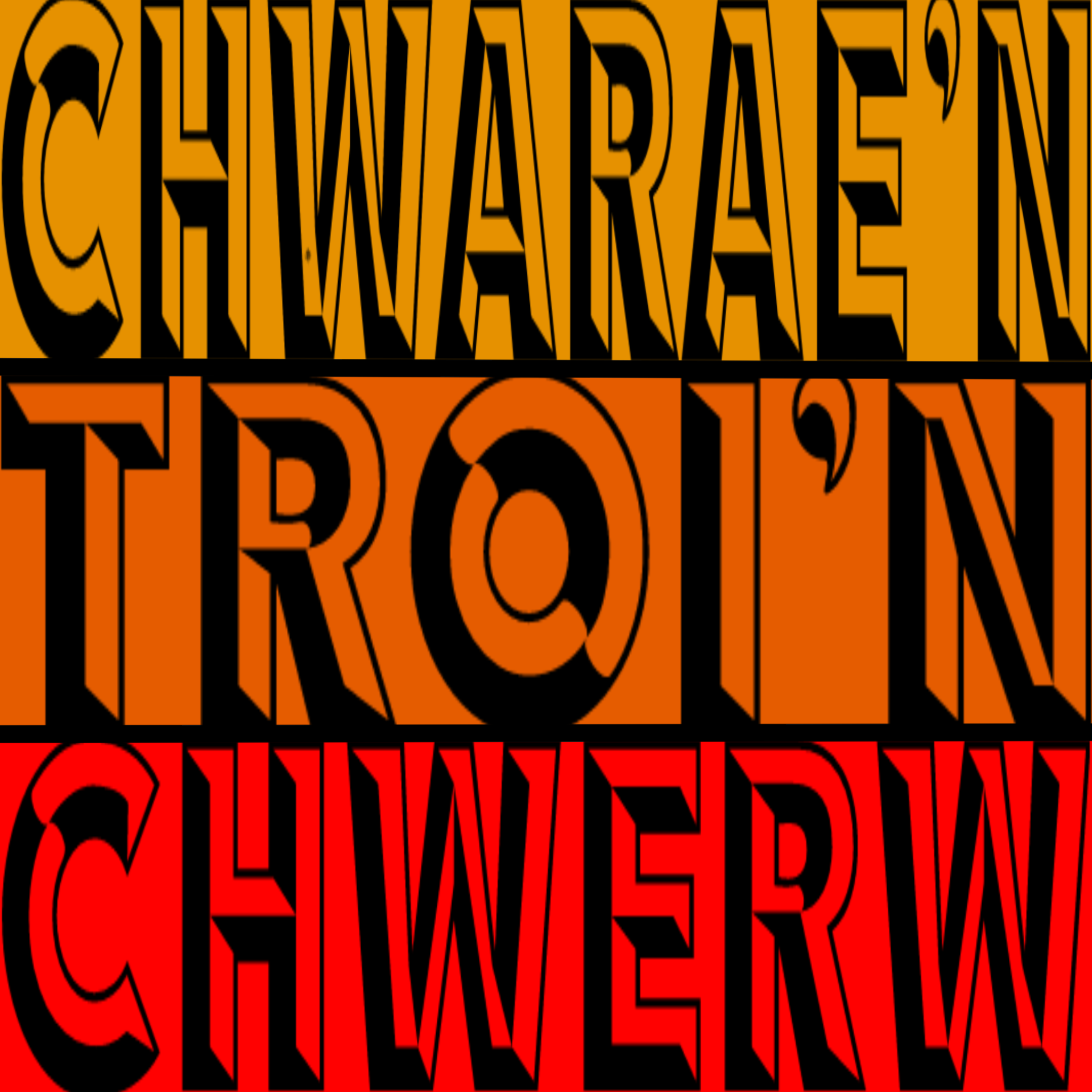 Zine reading 'Chwarae'n Troi'n Chwerw'.