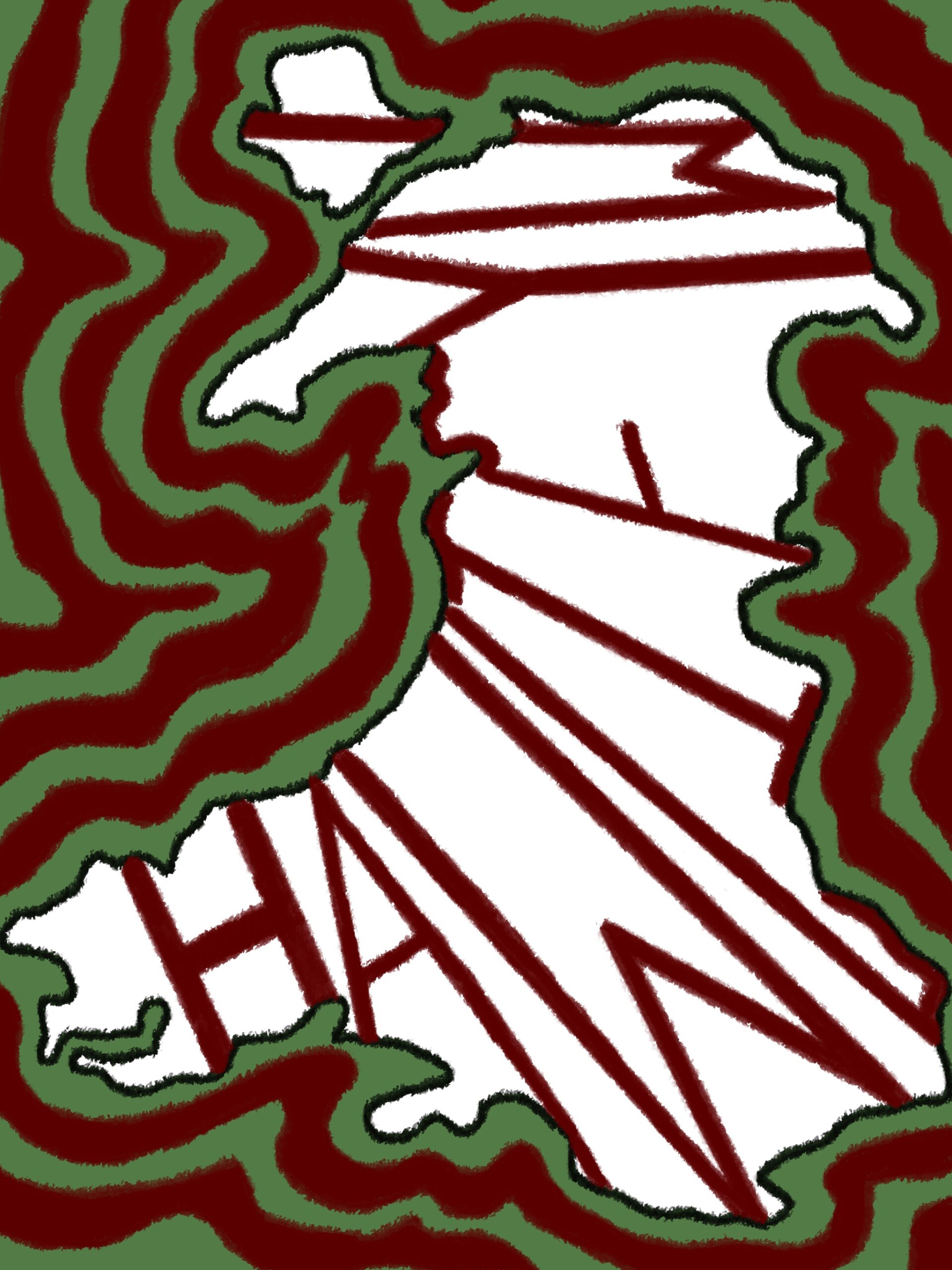 Zine with map of Wales, reading 'Hawl i Fyw'.