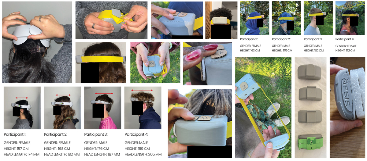 Collection of photos of user evaluation.